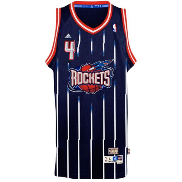 Men's  Charles Barkley Houston Rockets #3 Classics Blue Jersey